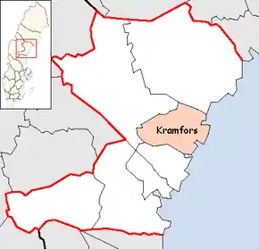 Localizarea comunei în cadrul comitatului