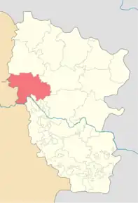 Poziția localității Kreminna