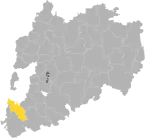 Poziția  Kronburg pe harta districtului Unterallgäu