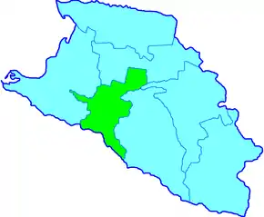 Poziția localității Ținutul Ekaterinodar