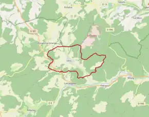 Poziția localității Léry