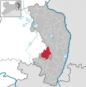 Poziția localității Löbau