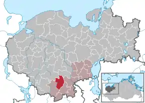 Poziția localității Lützow