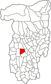 Poziția localității Lăpușata