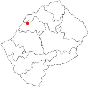 Poziția localității Teyateyaneng