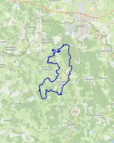 Poziția localității La Chapelle-Taillefert