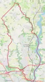 Poziția localității La Chapelle-sur-Erdre