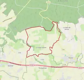 Poziția localității La Haye-Aubrée