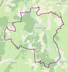 Poziția localității La Motte-Ternant