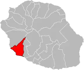 Poziția localității Cantonul L'Étang-Salé