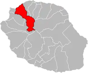 Poziția localității Cantonul La Possession
