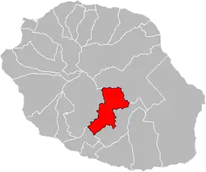 Poziția localității Cantonul Le Tampon-1