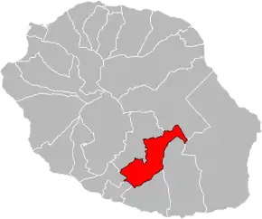 Poziția localității Cantonul Le Tampon-2