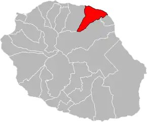 Poziția localității Cantonul Saint-André-1