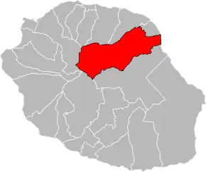 Poziția localității Cantonul Saint-André-3