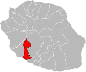 Poziția localității Cantonul Saint-Louis-1