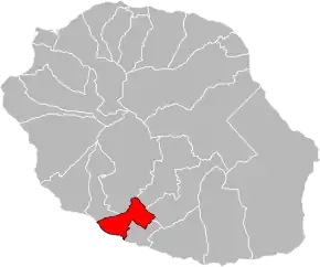 Poziția localității Cantonul Saint-Pierre-1