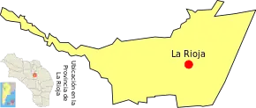 Poziția localității La Rioja
