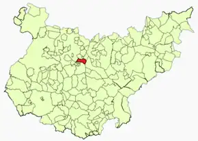 Poziția localității La Zarza