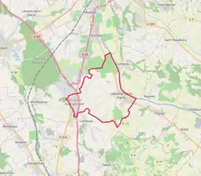 Poziția localității Labastide-Saint-Pierre