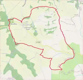 Poziția localității Lacaugne