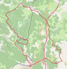 Poziția localității Lachapelle-Auzac