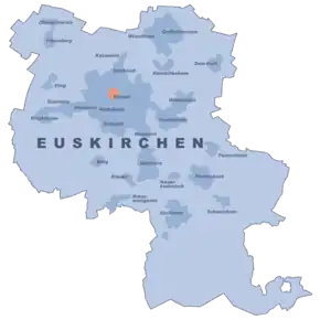 Poziția localității Euskirchen-Orașul vechi