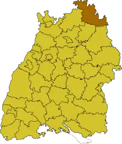 Poziția regiunii Main-Tauber-Kreis
