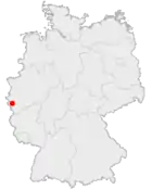 Lage von Eschweiler-Weisweiler in Deutschland