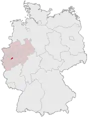 Poziția localității Solingen