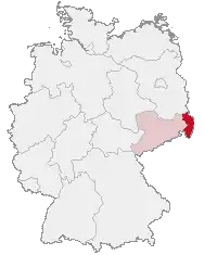 Poziția regiunii Districtul Görlitz