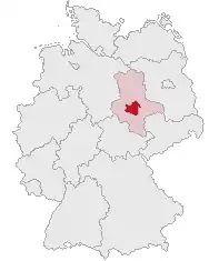 Poziția regiunii Districtul Salzland