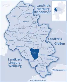 Poziția localității Solms