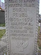 Mormântul academicianului Dorin Pavel, părintele hidroenergeticii românești