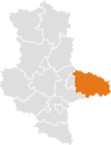 Poziția regiunii Wittenberg