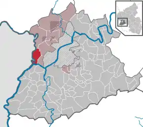 Poziția ortsgemeinde Langsur pe harta districtului Trier-Saarburg