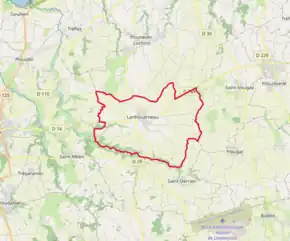 Poziția localității Lanhouarneau