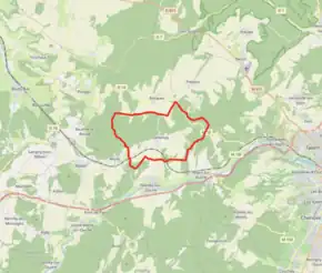 Poziția localității Lantenay