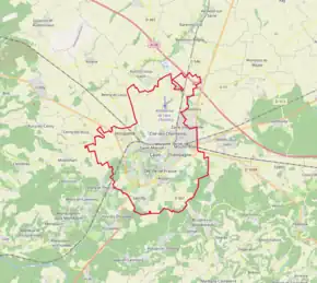 Poziția localității Laon