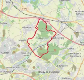 Poziția localității Lapugnoy