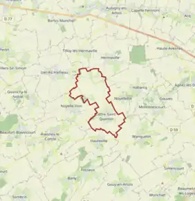 Poziția localității Lattre-Saint-Quentin