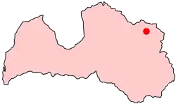 Poziția localității Alūksne