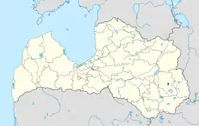 Poziția localității Rēzekne