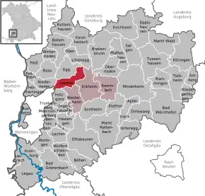 Poziția localității Lauben