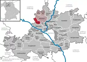 Poziția localității Lauter