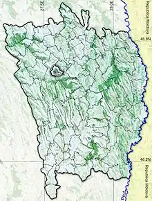 Amplasarea în cadrul județului