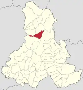 Localizare în cadrul județului