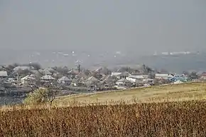 Vedere parțială a localității.