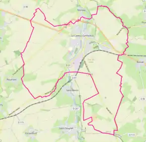 Poziția localității Le Cateau-Cambrésis