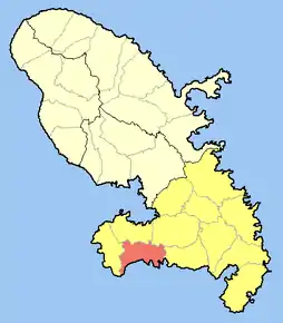 Cantonul Le Diamant în cadrul arondismentului